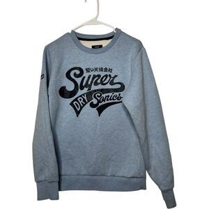 Vintage Superdry Light Blue Crewneck Sweater Men's Size L Y2K Osaka team